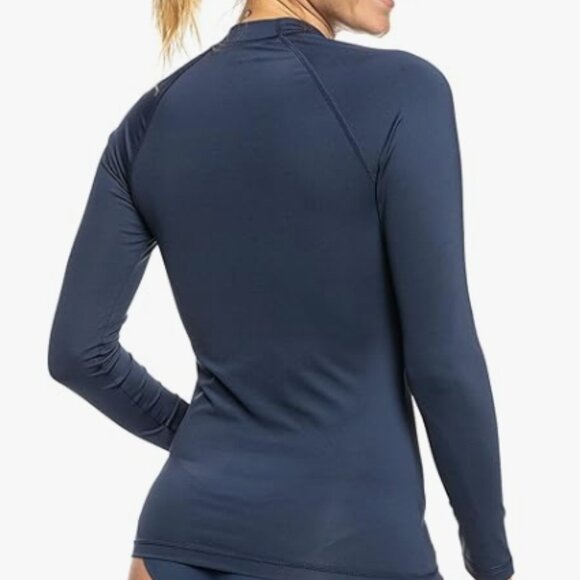 NWT! Roxy Beach Classics Long Sleeve Swimsuit Cover Up Rash Guard Shirt NEW! - Picture 4 of 4